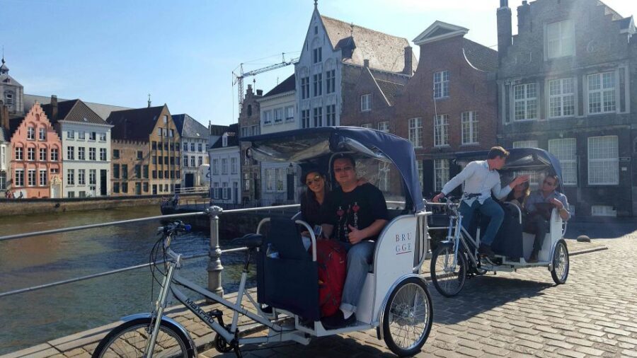 Bruges: Private Guided Tour by Pedicab - Canal views and medieval streets, minus the cobblestone pain
