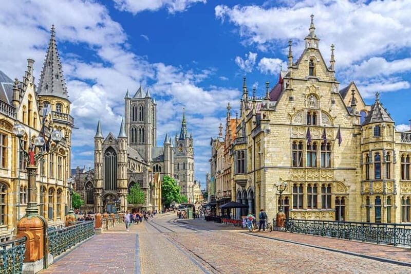 Brussels: Bruges & Ghent Tour with Cruise & Chocolate Visit - Bruges Walking Tour: Markt, Medieval Streets, and Belfry Views