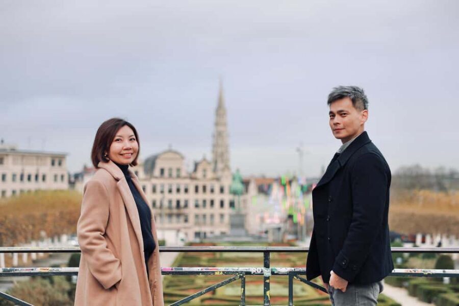 Brussels City Photoshoot With a Professional Photographer - Royal Palace finish: the polished finale for your Brussels photo story