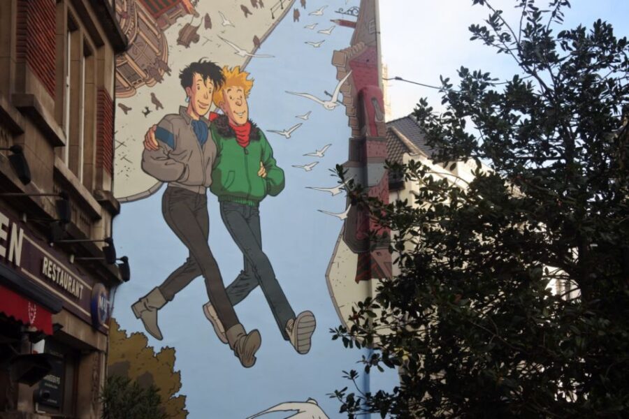 Brussels: The comic book walls walking tour - When 2.5 hours might feel like too much