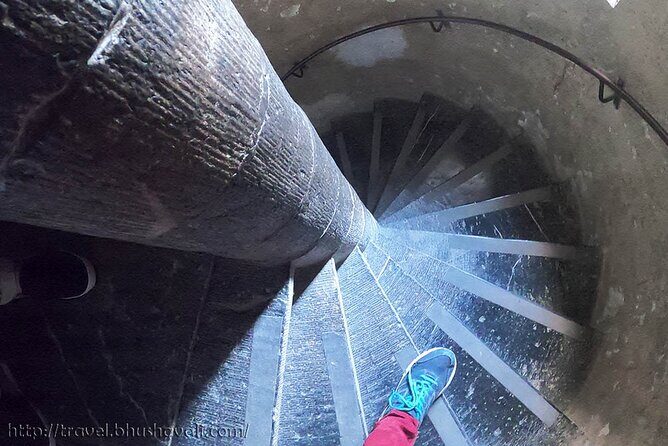 Castle Guided Tour (English) - The view from the tower: the best photo spot comes with stairs