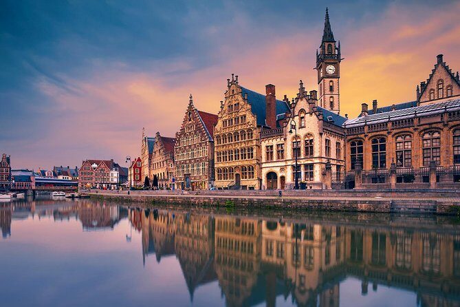 Excursion to Antwerp and Ghent by bus from Brussels with stop at the Atomium - Antwerp river walk to Steenplein: set your bearings fast