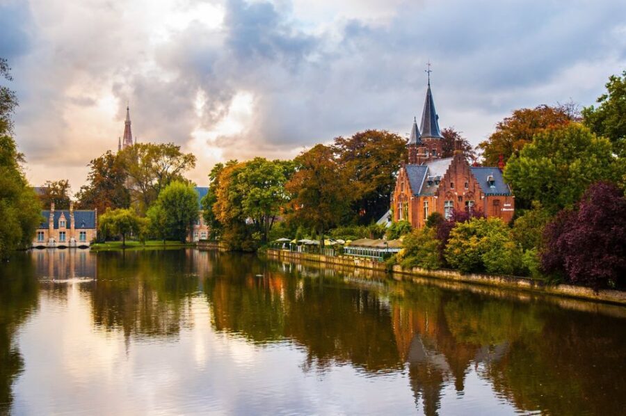 From Amsterdam: Bruges Day Trip in English with Boat Option - The Brick Tower and the Church of Our Lady Photo Moment