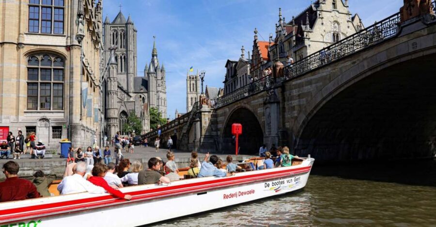 Ghent: 40 Minute Medieval Center Guided Boat Tour - Medieval harbor and riverfront views: why the boat beats the sidewalk