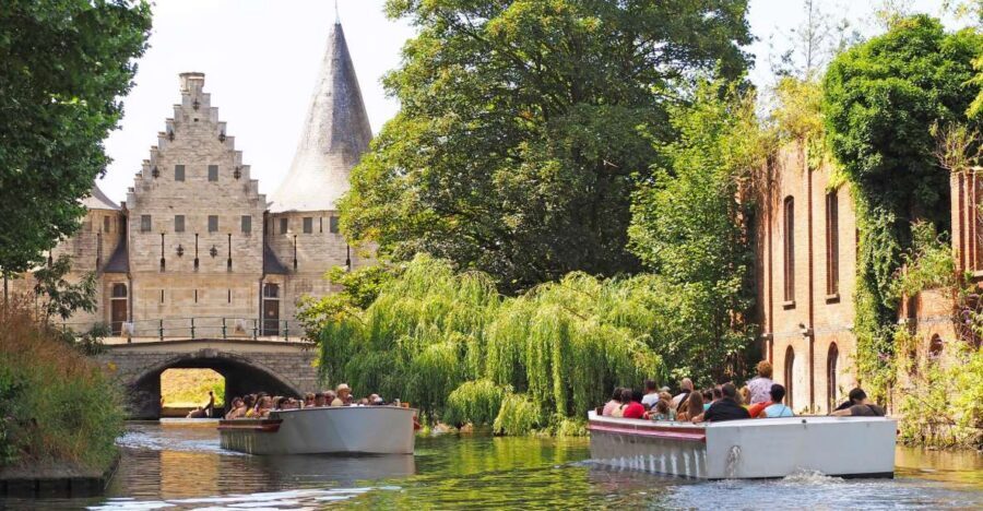 Ghent: 50-Minute Medieval Center Guided Boat Trip - St Nicholas, the Belfry, and St Bavo’s Cathedral: the three-tower skyline in motion