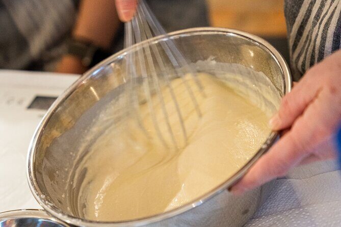 The Waffles 'n Coffee Breakfast in Bruges Centre - Mixing batter: the part that makes it feel like your breakfast